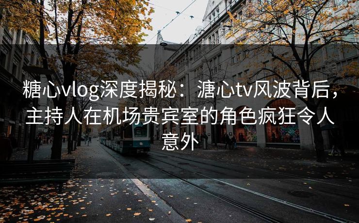糖心vlog深度揭秘：溏心tv风波背后，主持人在机场贵宾室的角色疯狂令人意外